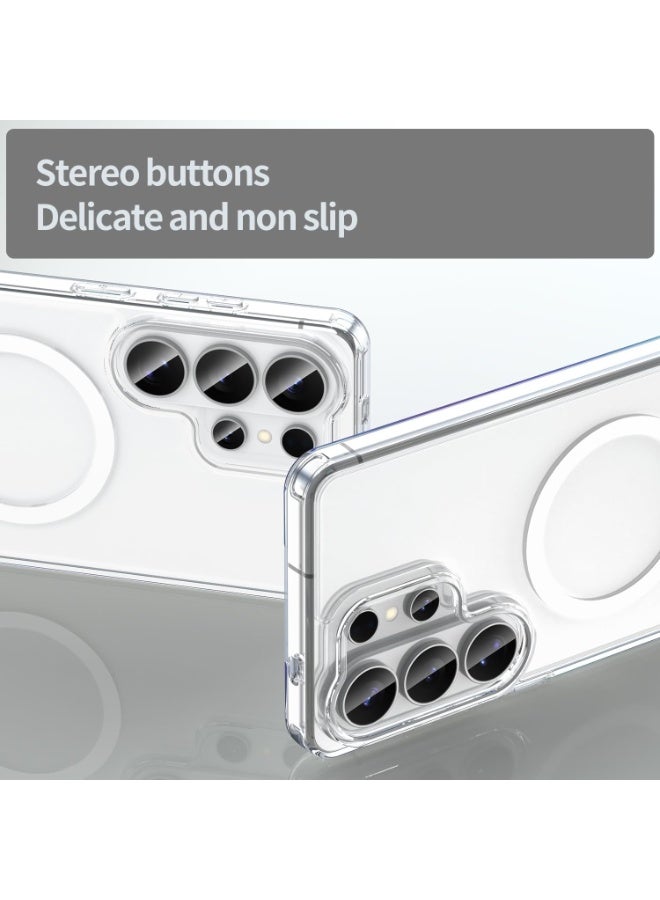 غطاء هاتف سامسونج جالاكسي S26 ألترا، لهاتف سامسونج جالاكسي S26 ألترا 5G 2026 | شفاف غير مصفر | يدعم الشحن اللاسلكي | حماية ضد الصدمات (شفاف) - Image 5